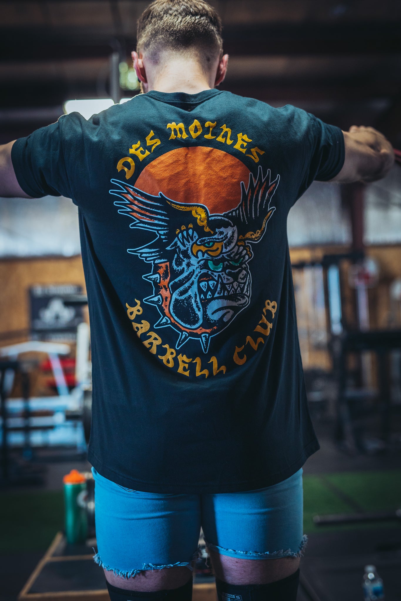 DSM Barbell Club Eagle Bulldog T-Shirt Black – DSM Barbell Club, LLC